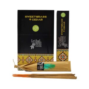 Sahumerios Tribal Soul hierba dulce con cedro