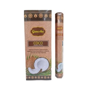 Sahumerios hexagonales Ganesha coco