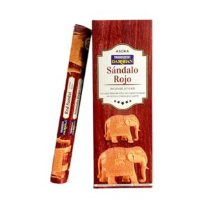 Sahumerios hexagonales Asoka sandalo rojo